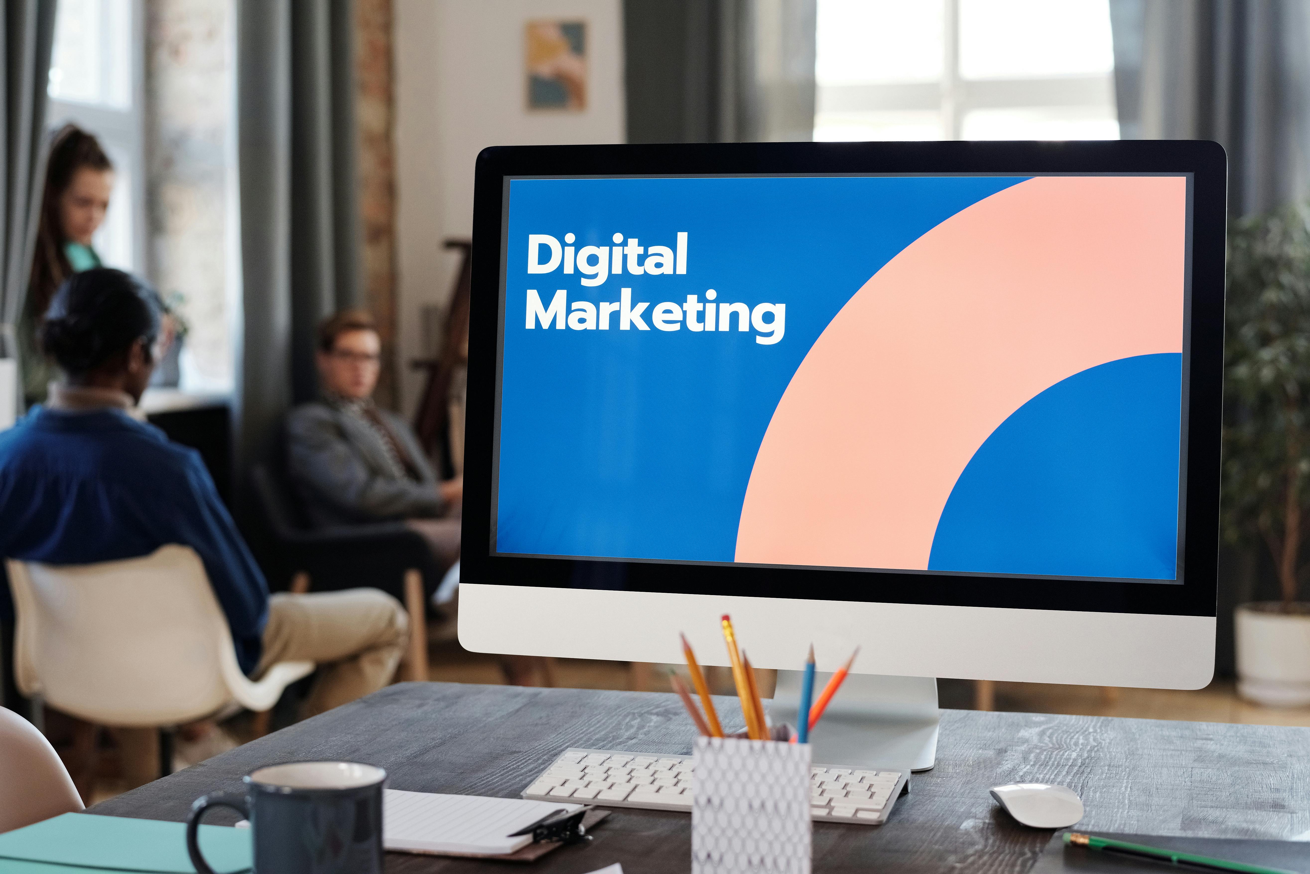 digital marketing search on desktop